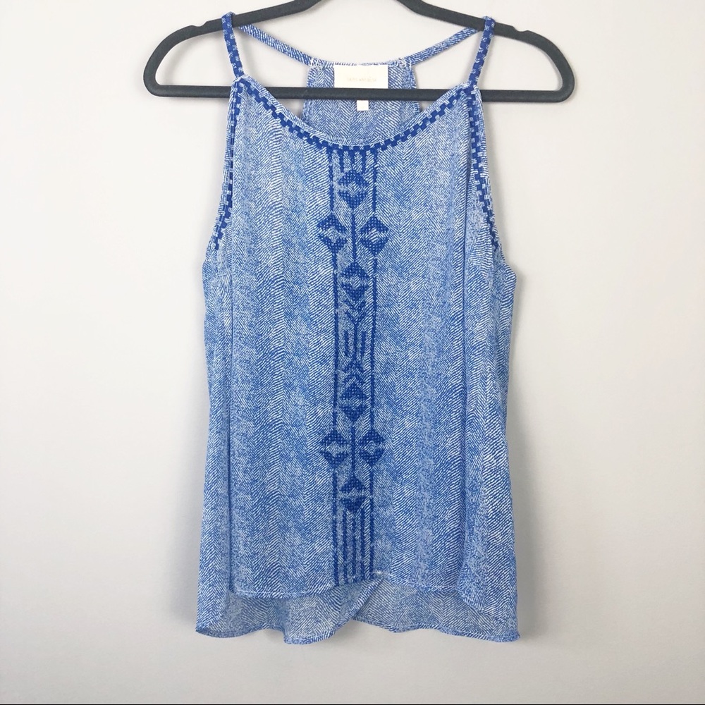 Skies Are Blue | Blue Boho Tribal Tank